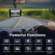 Відеореєстратор S7 2.5K спереду та ззаду нічне бачення екран IPS 3.2'' дюйма, фото 2