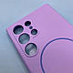 Чехол для Samsung Galaxy S24 Ultra полная защитой камеры и MagFit. Silicone Cover Lakshmi. Сиреневый матовый - фото 5 - id-p2622282079
