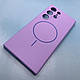 Чехол для Samsung Galaxy S24 Ultra полная защитой камеры и MagFit. Silicone Cover Lakshmi. Сиреневый матовый - фото 4 - id-p2622282079