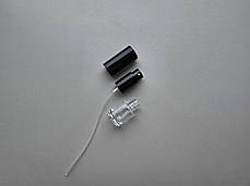 5 мл Круглий скляний прозорий з металевим розпилювачем, спреєм 13/415 міні флакон, пляшка, атомайзер, фото 3