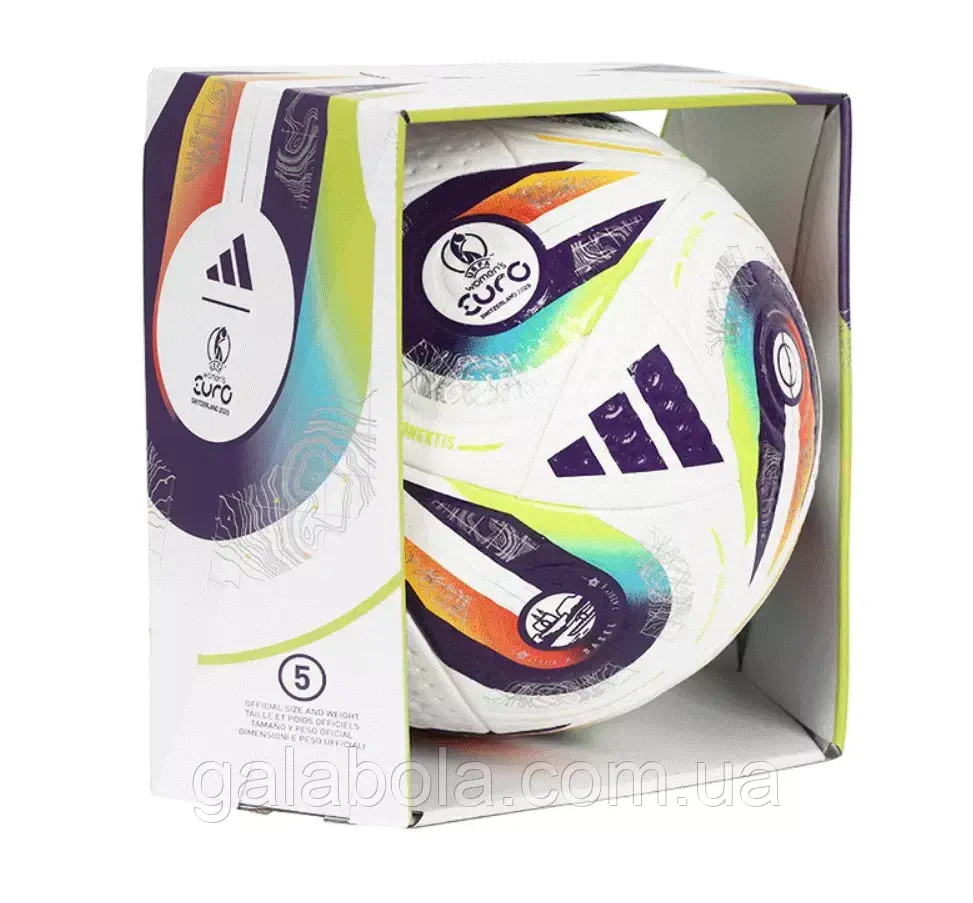 М'яч футбольний Adidas Euro25 OMB JH1261 (розмір 5), фото 1