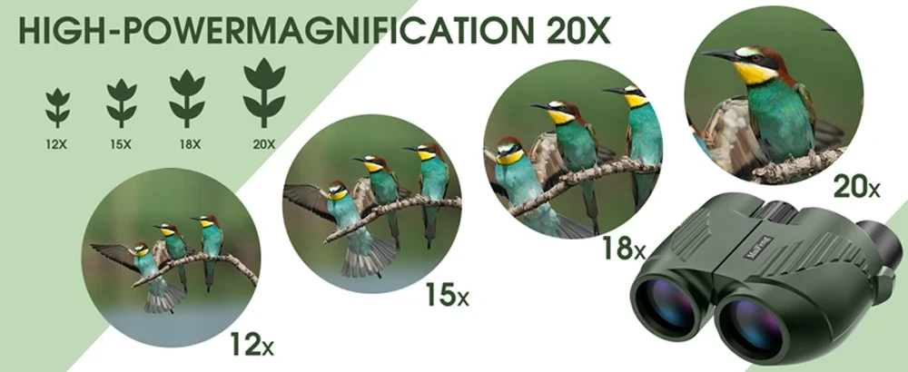 Бінокль 20X25 професійний HD кишеньковий водонепроникний кемпінговий, фото 1