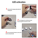 Стробоскоп пара RGB світлодіодна підсвітка мотоцикла велосипеда скутера, фото 2