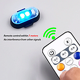 Стробоскоп пара RGB світлодіодна підсвітка мотоцикла велосипеда скутера, фото 7