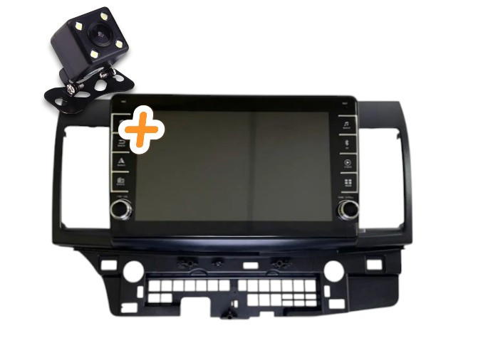 Магнітола для Mitsubishi Lancer X 2007-2012 Android 2/32 ГБ з кнопками | CarPlay, Bluetooth, камера, фото 1