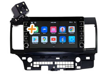 Магнітола для Mitsubishi Lancer X 2007-2012 Android 4/64 ГБ з кнопками |  8-ядер, CarPlay, Bluetooth, камера