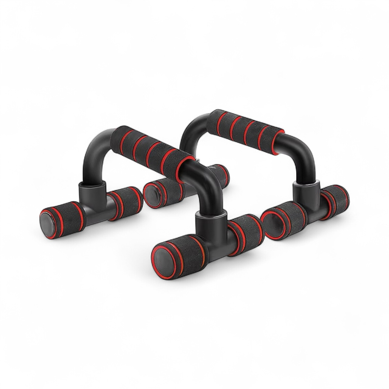 Упори для віджимань Push-up Bars із пластику з м’якими поролоновими ручками