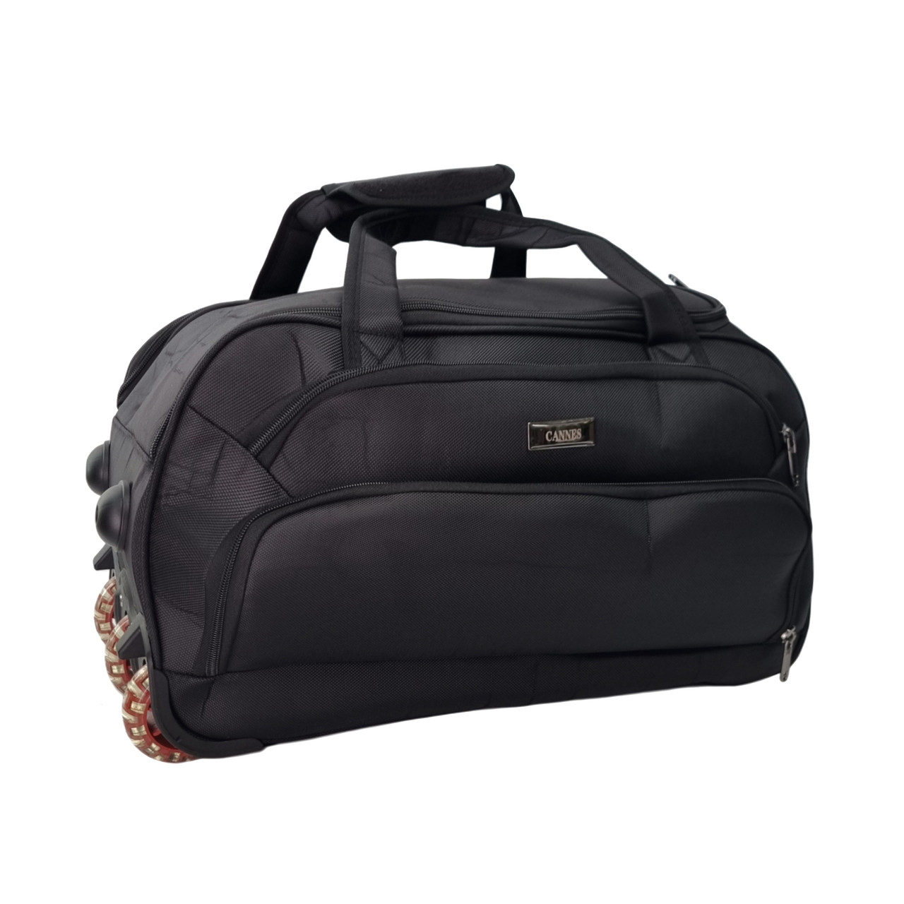 Сумка чорна дорожня поліестер Арт.2405 (L) black Cannes (54)