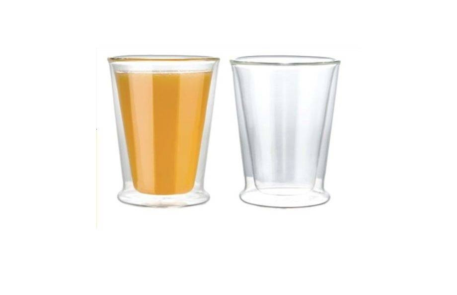 Набір скляних склянок із підвійними стінками 2 шт, 250 мл EB-19514, фото 1