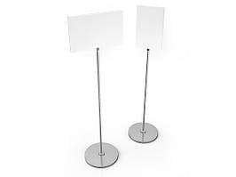 Рекламно-информационная стойка  двухсторонняя А3, Н=1200 мм, хром Ташута  (21-61050-02)