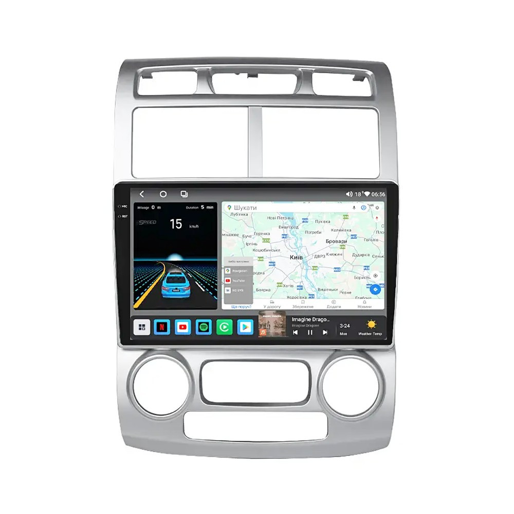 Штатна магнітола андроїд KIA SPORTAGE 2007-10 9" Автомагнітола 2дин 2/32, штатний головний пристрій кіа, фото 1