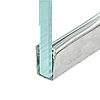 Профіль скляної перегородки з неіржавкої сталі ( Хром), фото 10