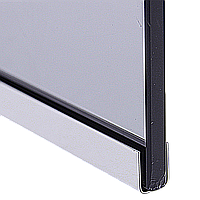 Профіль скляної перегородки з неіржавкої сталі ( Хром)