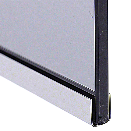 Профіль скляної перегородки з неіржавкої сталі ( Хром), фото 1