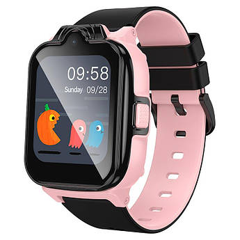 Смарт годинник дитячий Hoco GPS, Wi-Fi, LBS экран HD 1.69" 700mAh Y104 Pink