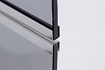 Профіль скляної перегородки з неіржавкої сталі ( Хром), фото 4