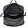 Чорний рюкзак поліестер Арт.1850-04 black Volunteer (54), фото 6