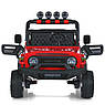 Дитячий електромобіль на акумуляторі двомісний Джип Toyota M 2566 з пультом р/у для дітей 3-8 років Червоний, фото 4