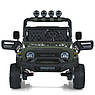 Дитячий електромобіль на акумуляторі двомісний Джип Toyota M 2566 з пультом р/у для дітей 3-8 років Зелений, фото 5