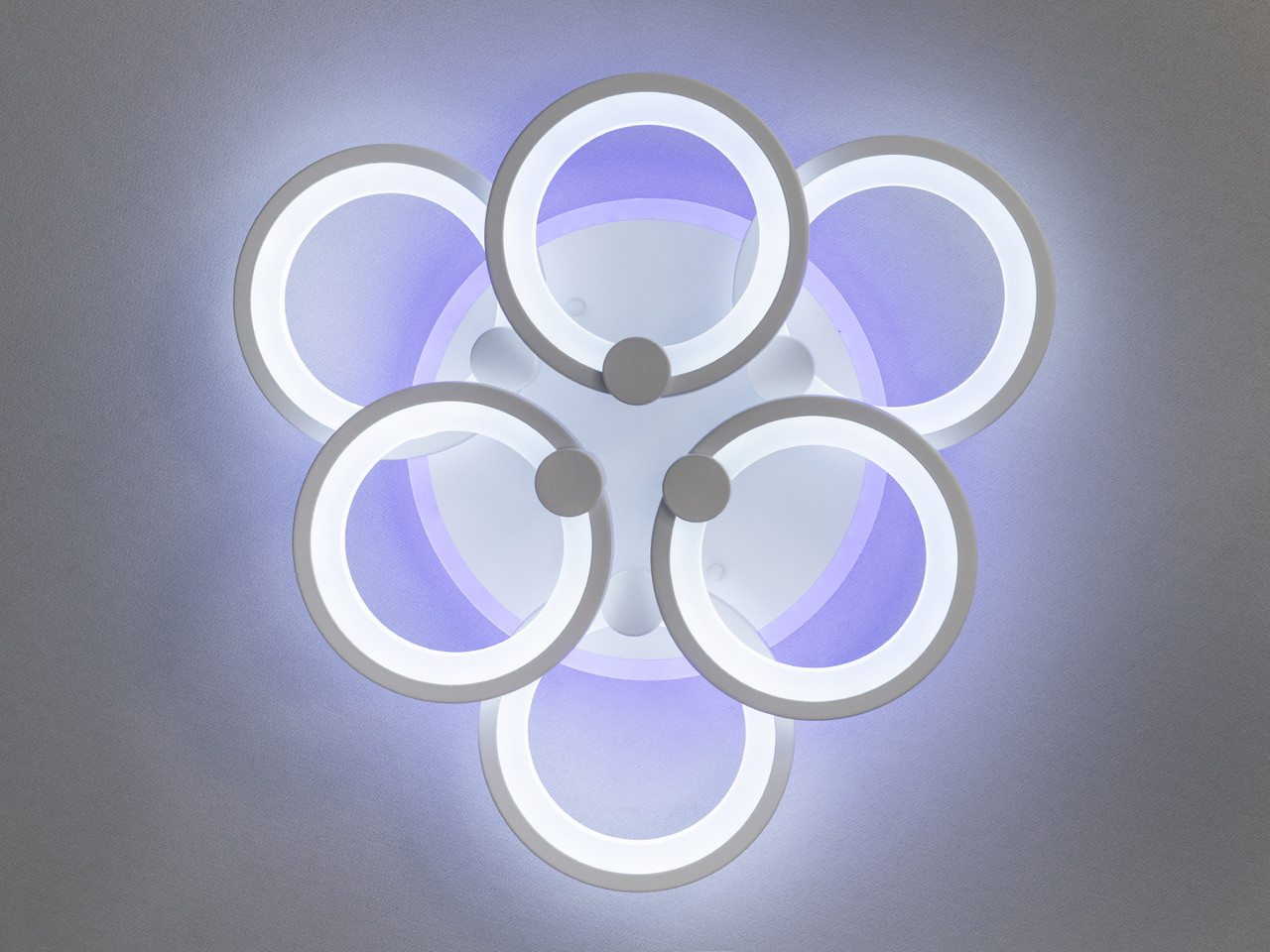 Стельова лед люстра на пульті з діммером, 85W біла, фото 1