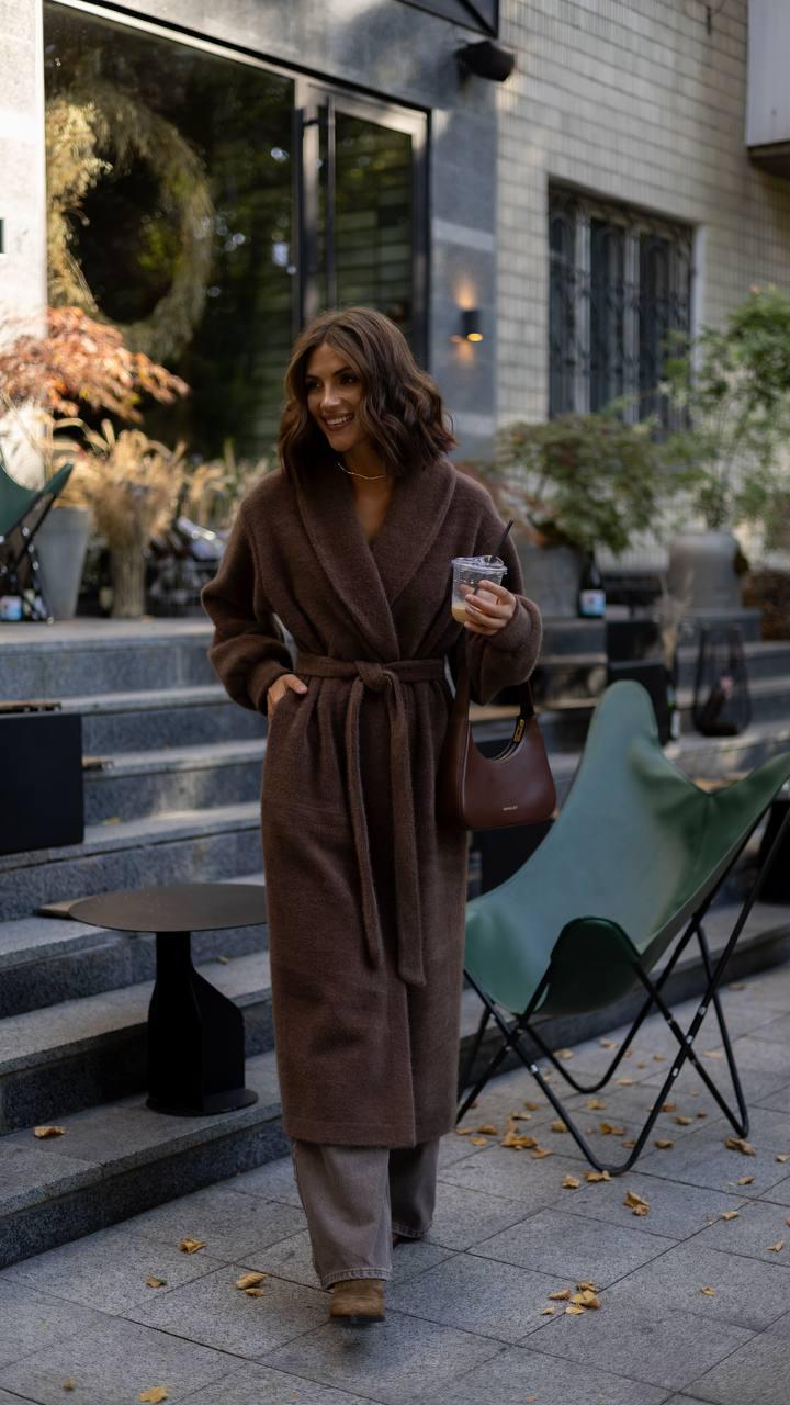 Жіночий осінній кардиган на запах, фото 1