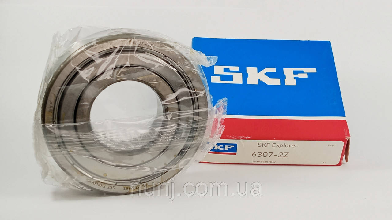 Підшипник 6307-ZZ SKF (80307) розміри: 35*80*21 кульковий радіальний закритий, фото 1