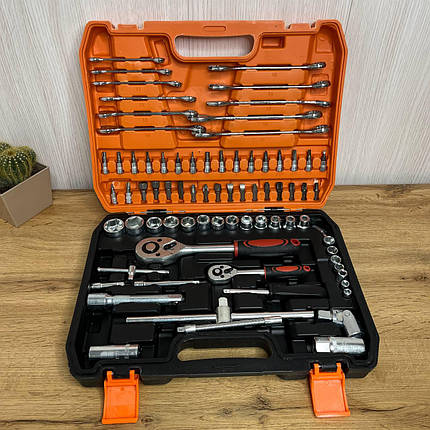 Набір із 78 елементів для ремонту автомобільних тріскачок із хромо-ванадієвою сталлю (5), фото 1