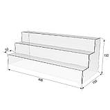 Товарна горка EKOSTAR на 3 сходи з акрилу 400x150x150, фото 3