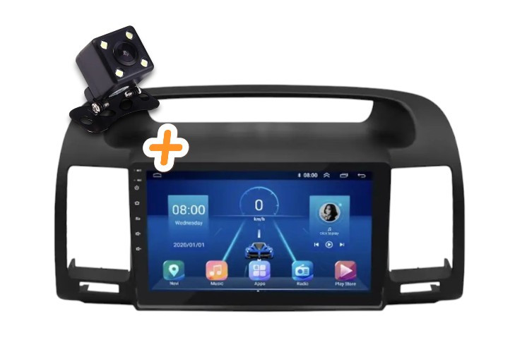 Магнитола для Toyota Camry 30 2002-2006 (4+64 ГБ) на Android | QLED-екран, 4G, фото 1