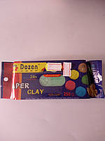 Маса для ліплення самозастигальна через 24 години зелена Dozen