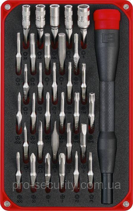 Einhell Біти Einhell, набір 33 шт., HEX, PH, RIBE, SL, Spline, Torx, 28 мм, кейс, фото 1