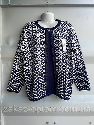 Кофта-обманка жіноча ангора оптом (52-54) Китай-140937, фото 1