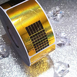 Нижні форми для нарощування нігтів 50 шт гелем та акрилом, одноразові