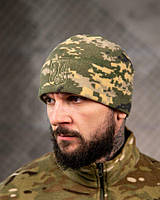 Флісова шапка Герб піксель ВТ7660