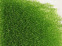 Бісер чеський Preciosa прозорий зелений 50г 10/0 50430