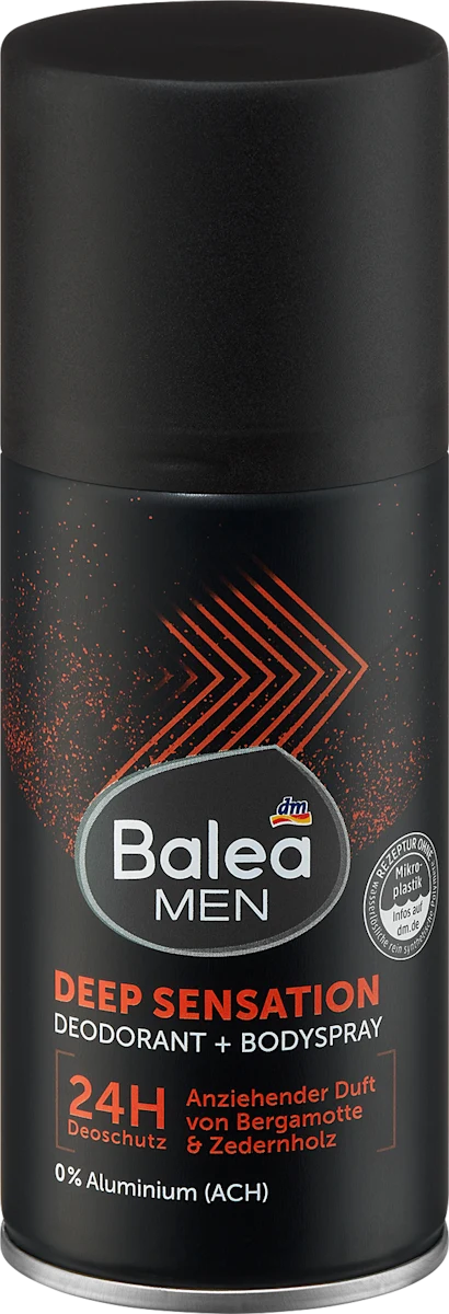 Чоловічий дезодорант-спрей для тіла Balea Men Bodyspray Deep Sensation, 150 мл, фото 1