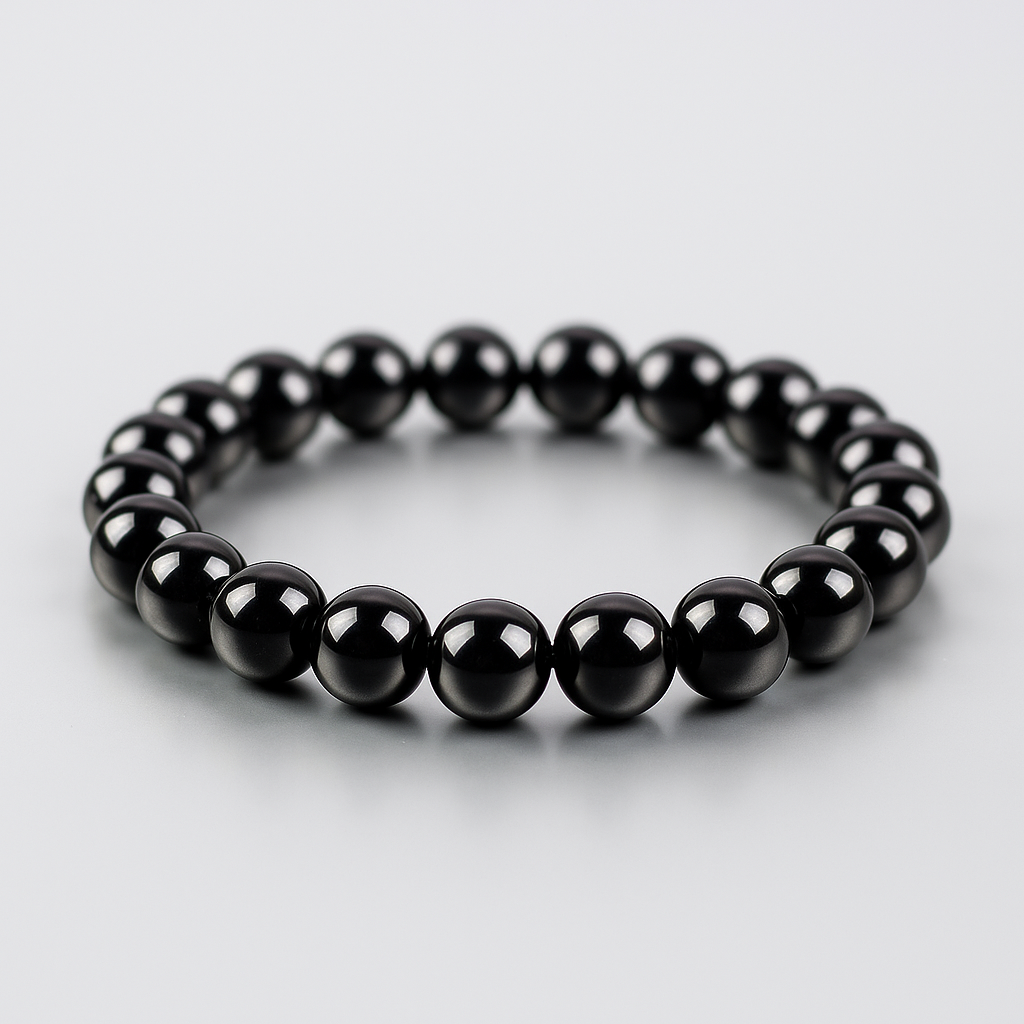 Браслет з гагату Ø8, 0230TГ, фото 1