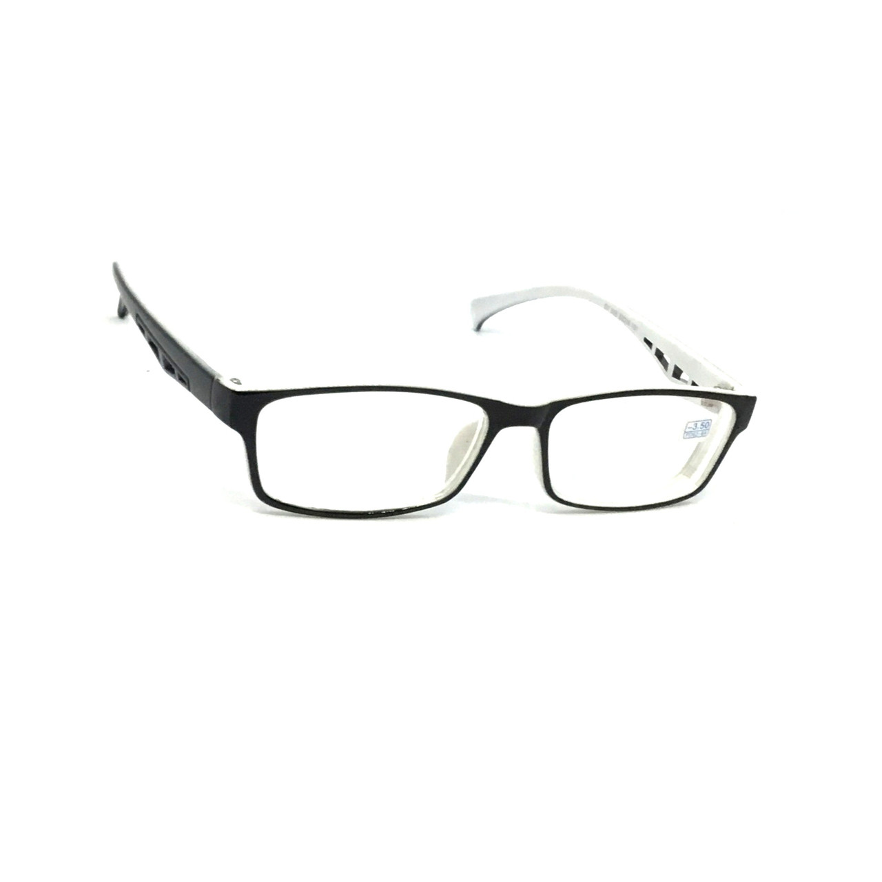 Коригуючі окуляри з білою лінзою 856 с-2 чорно-білі