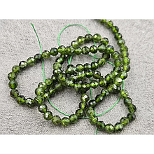 Намистини Діопсид гранований 4-4,2мм