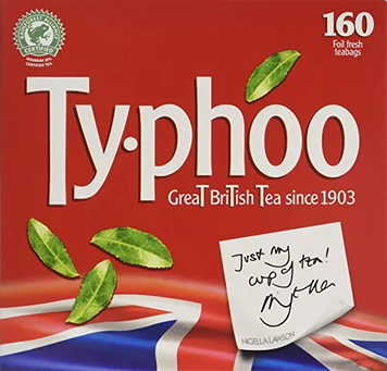 Чорний англійський чай в пакетиках Typhoo 160 пакетів