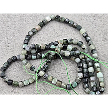 Намистини Смарагд кубик 3,2мм