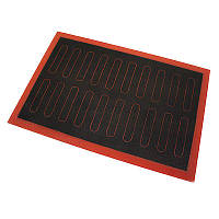 Силіконовий килимок перфорований для випічки еклерів 60х40см