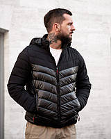 Чоловіча демісезонна куртка speed чорна ПП7829