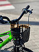 Дитячий велосипед 18" Corso Tayger TG-14763 на зріст 105-115 см зелений, фото 2