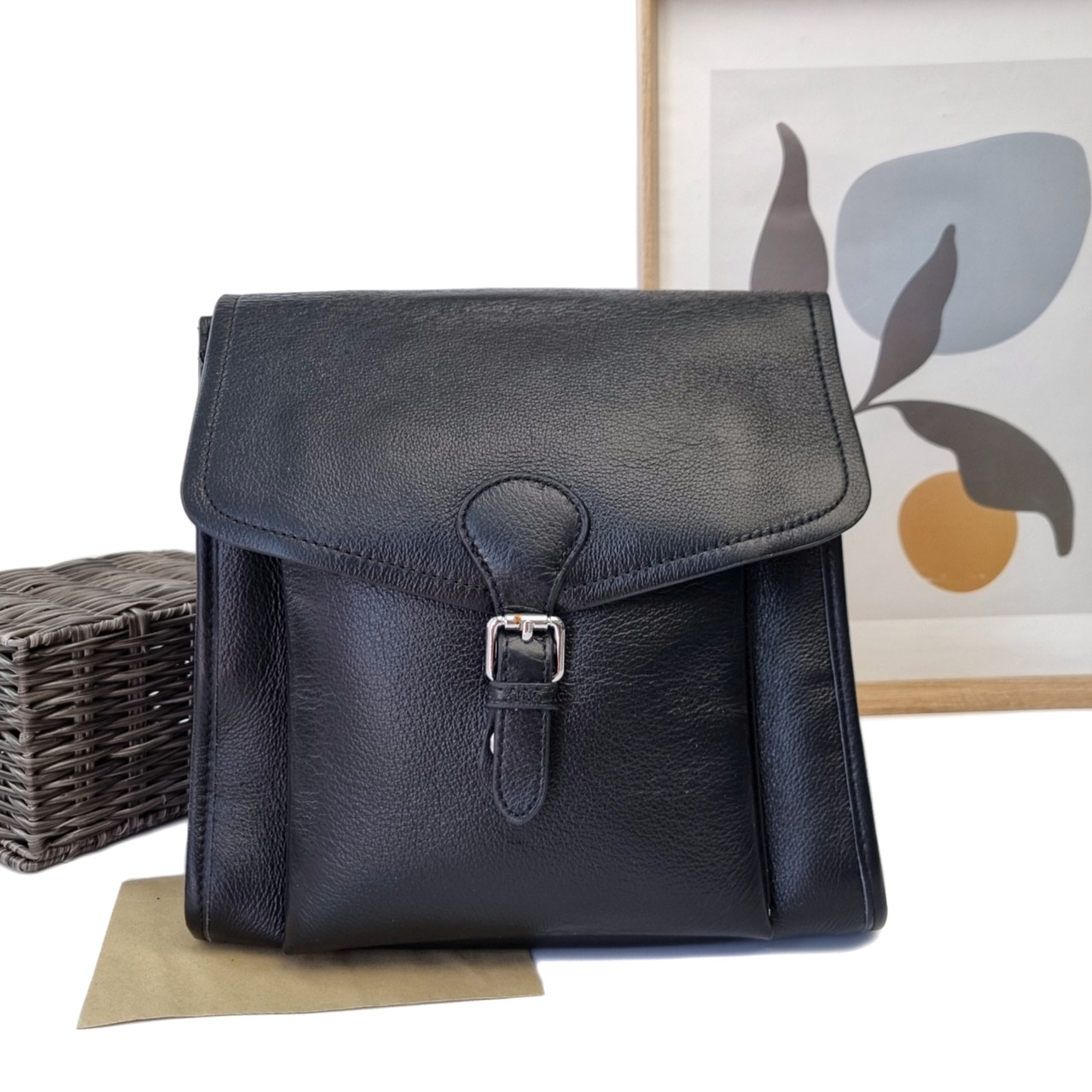 Жіноча сумка-рюкзак натуральна шкіра чорний Арт.2452 black Maryam Туреччина