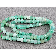 Намистини Смарагд кубик гранований 4мм