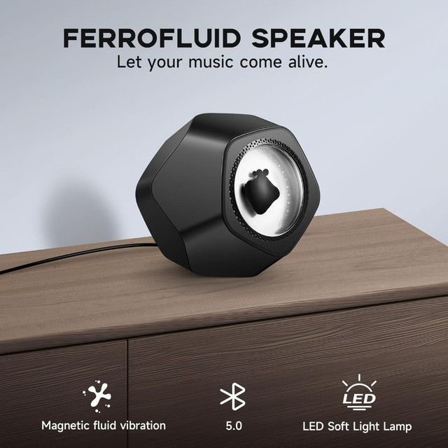 Magnetic Ferrofluid Speaker Audio Lamp