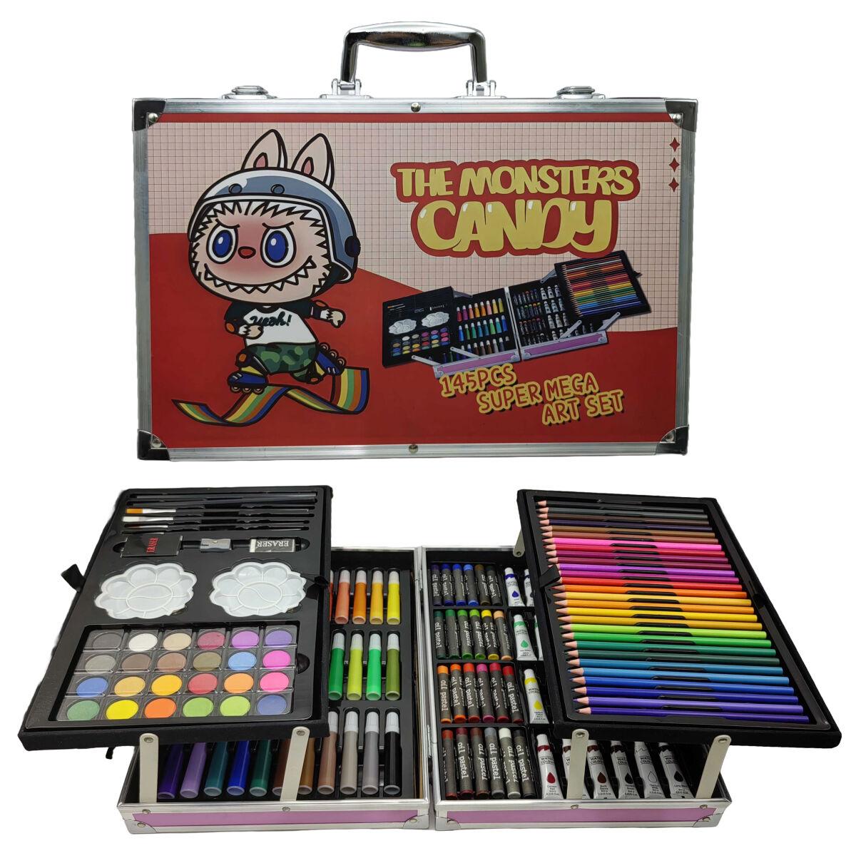 Набір для малювання 145 предметів Лабубу 35*25 см, фото 1