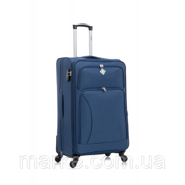 Bonro Tourist 4 колеса валіза ( велика ) синя чемодан ( большой ) синий (mrk)