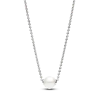Срібне намисто Pandora з перлиною 393167C01